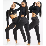 Asos Design Womens Black Jeans ANF473