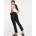 Asos Design Womens Black Linen Cigarette Trouser ANF2364