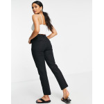 Asos Design Womens Black Linen Cigarette Trouser ANF2364 Asos Design Womens Black Linen Cigarette Trouser ANF2364