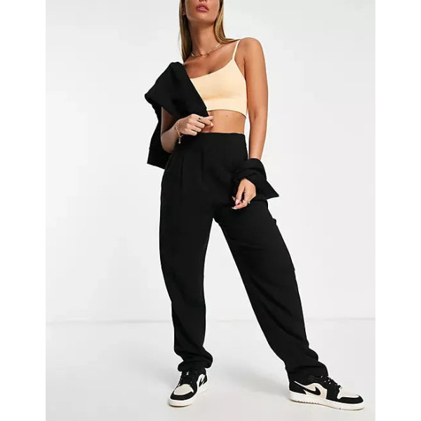 Asos Design Womens Black Mom Trouser ANF1440 Asos Design Womens Black Mom Trouser ANF1440