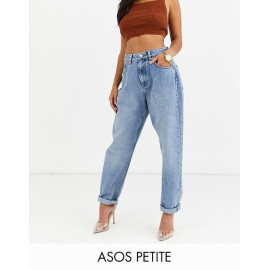 Asos Design Womens Blue High Rise Mom Jeans ANF2302