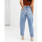 Asos Design Womens Blue High Rise Mom Jeans ANF2302 Asos Design Womens Blue High Rise Mom Jeans ANF2302