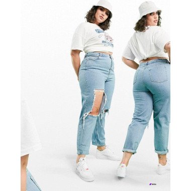 ASOS Design Womens Blue Jeans AMF917