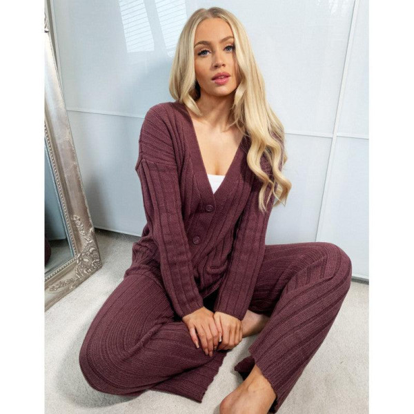 ASOS  Design  Womens Plum  Knitted  Pants ANF2330