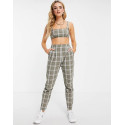 ASOS DESIGN  Womens Khaki Trouser 101245014   AMF116