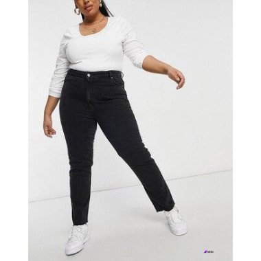 Asos Design Womens Black Curve Skinny Jeans ANF2339