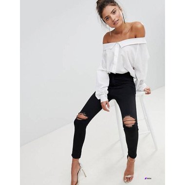 ASOS Design Womens Black Jeans 100147013 AMF535