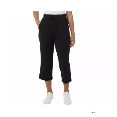 32 Degrees Cool Womens Capri Pull-On Black Pants ABF5187