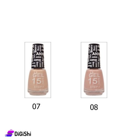 طلاء أظافر جيل ANNIE Gel Effect - 4 & 7 & 8 & 26