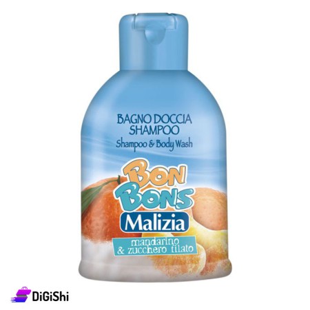 Malizia Bon Bons Mandarino & Zucchero Filato Shampoo & Body Wash 2 in1