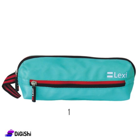 Lexi Pencil Case With front zipper - Blue