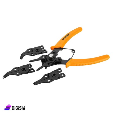 TOLSEN 4 in 1 Internal Circlip Pliers Set c 160mm 6"