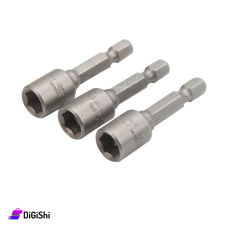 مجموعة فنجان للمثقب مغناطيسي 3 قطع TOLSEN 77832