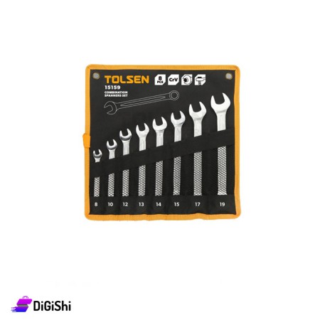 TOLSEN 8Pcs Combination Spanners Set