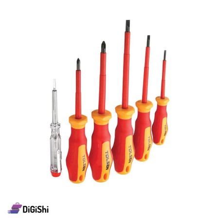 طقم مفك كهرباء عدد 6 قطع TOLSEN