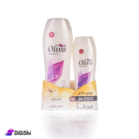 عرض عبوتا شامبو للشعر الدهني بخلاصة القمح Oliva