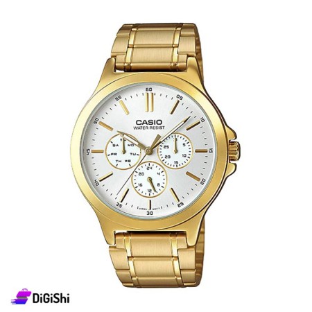 ساعة رجالية CASIO MTP-V300G-7A