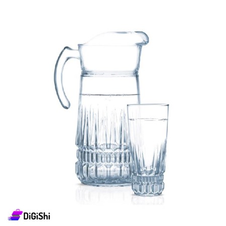 Jug Set With Glasses 7Pieces Luminarc Imperator