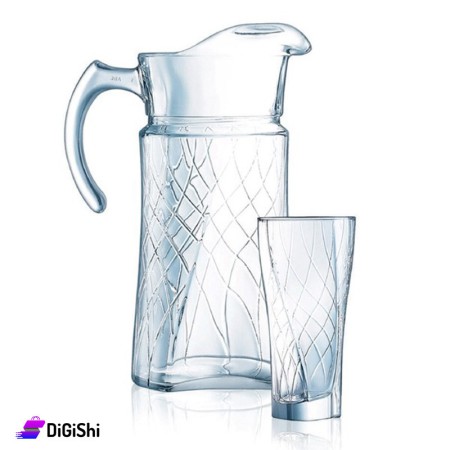 Jug Set With Glasses Luminarc Hilyx