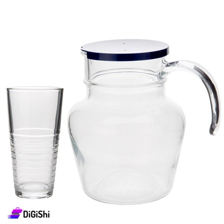 Jug set with glasses Luminarc Rynglit