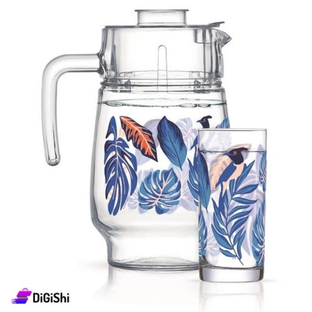Jug set with glasses Luminarc Hayoa