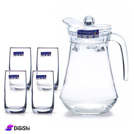 Jug set with glasses Luminarc Lamia