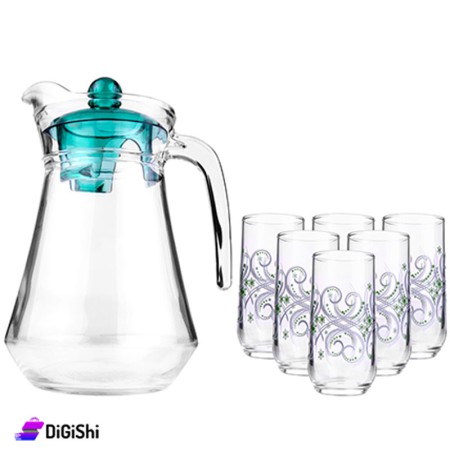 Jug set with glasses Luminarc Yalina