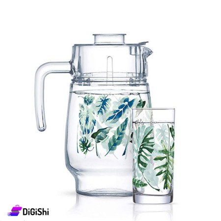 Jug set with glasses Luminarc Foliage