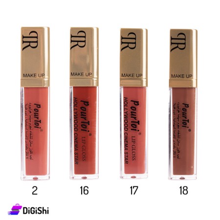 PourToi Lip Gloss HOLLYWOOD CINEMA STAR Brown