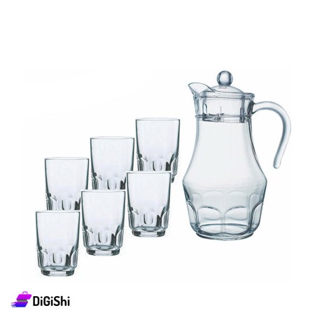 Arcopal roc Set of Jug With Glasses