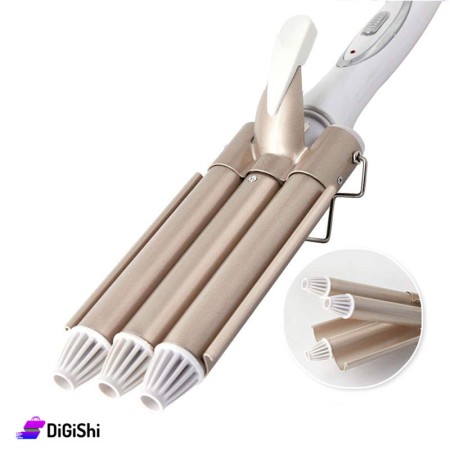 Kemei Km-1010 Triple 3-Vat Keramische Hair Styling
