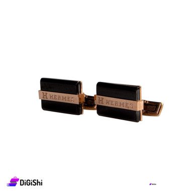 HERMES Golden Cufflinks