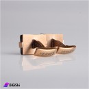 HERMES Golden Cufflinks