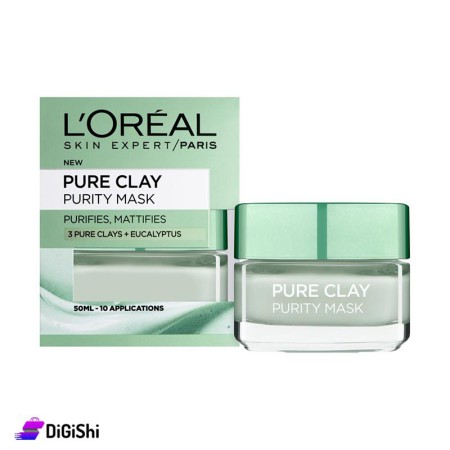 L'OREAL PARIS Pure-Clay with EUCALYPTUS Mask