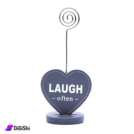 Wood  Photo Decor Laugh Often