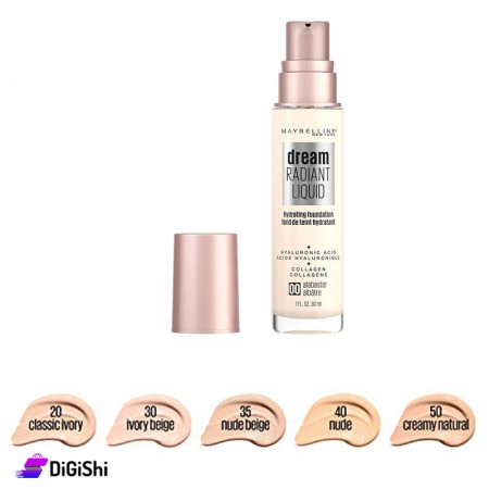 MAYBELLINE  Dream Radiant Hydrating Foundation - Nude