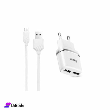 HOCO C12 Smart dual USB (iPhone cable)charger