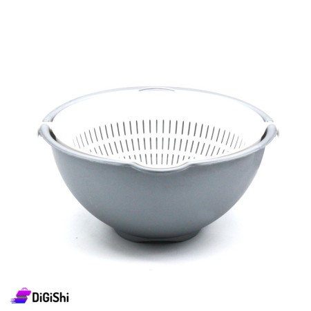 Rainbow Plastic Strainer with Bowl 1906 - Gray