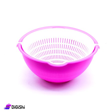 Rainbow Plastic Strainer with Bowl 1906 - Violet