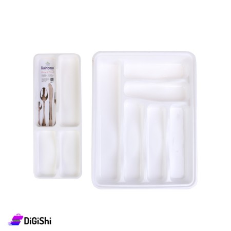 Rainbow Two Layers Spoons Drawer 1908 - White