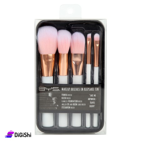 BYS Makeup Brushes in Keepsake Tin