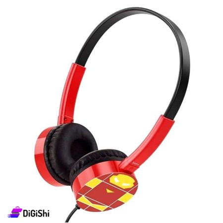 HOCO W15 Wired Exceptional Sound Headphones - Iron man