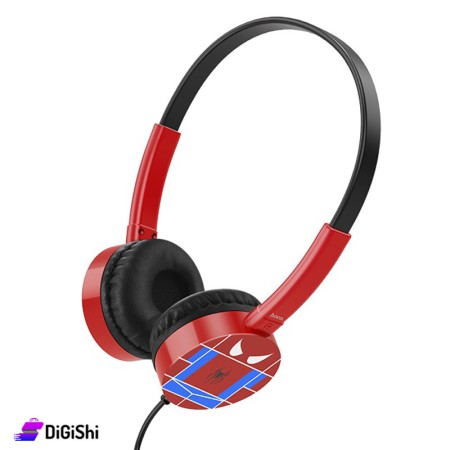 HOCO W15 Wired Exceptional Sound Headphones - Spider Man