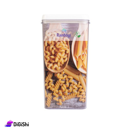 علبة مونة ضغط شفافة Rainbow 1922 - 2.5 لتر