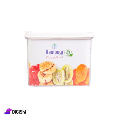 علبة مونة شفافة 1920 Rainbow - 1.3 لتر