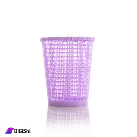 Shahd Plast Small Plastic Mesh Basket - Light Purple