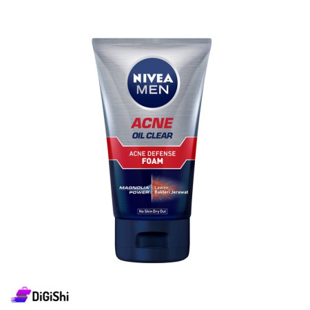 NIVEA Men's Acne Oil Clear Acne Defense Foam