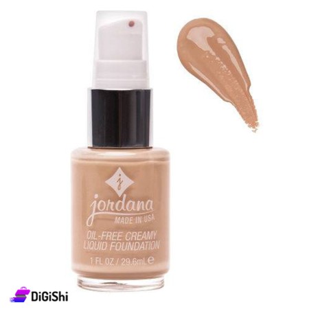 jordana Oil Free Creamy Liquid Foundation - 04 Tan