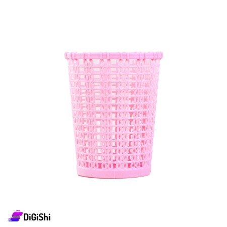 Shahd Plast Small Plastic Mesh Basket - Light Pink