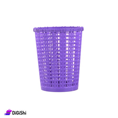 Shahd Plast Small Plastic Mesh Basket - Purple